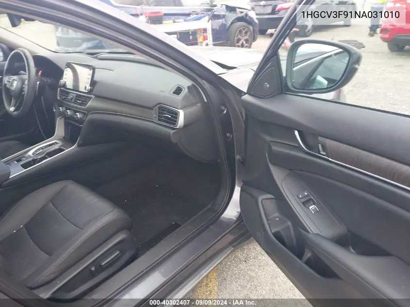 1HGCV3F91NA031010 2022 Honda Accord Hybrid Touring