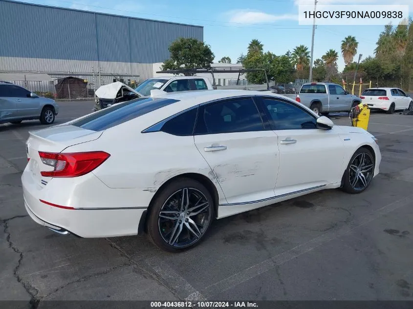 2022 Honda Accord Hybrid Touring VIN: 1HGCV3F90NA009838 Lot: 40436812