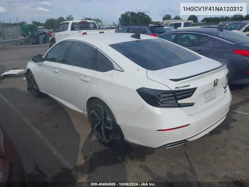 1HGCV1F41NA120312 2022 Honda Accord Sport Special Edition