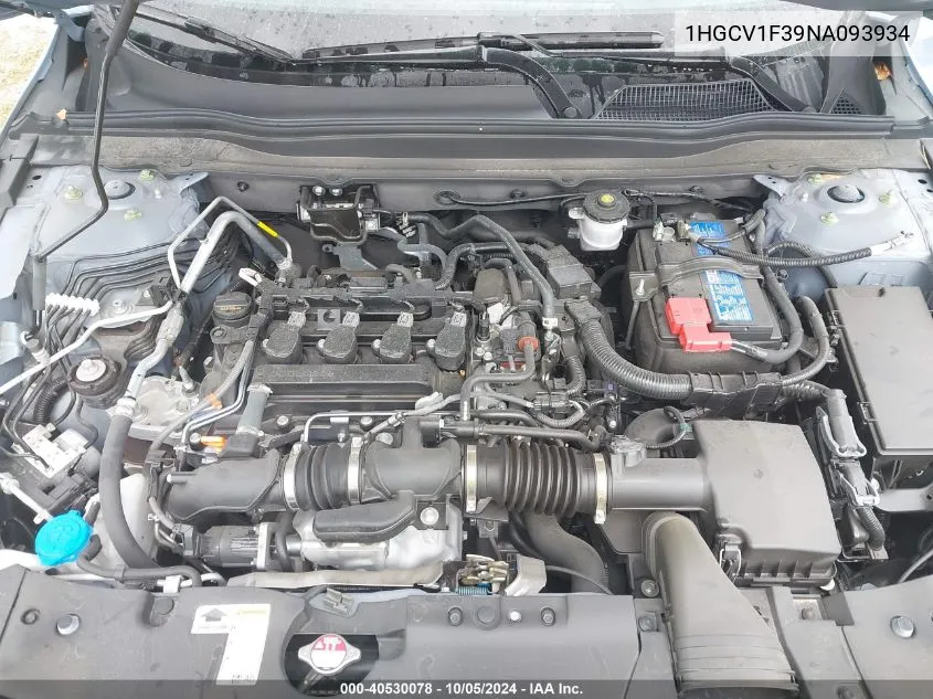 1HGCV1F39NA093934 2022 Honda Accord Sport