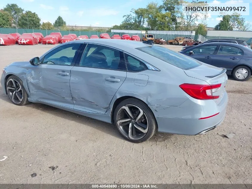 1HGCV1F35NA099472 2022 Honda Accord Sport