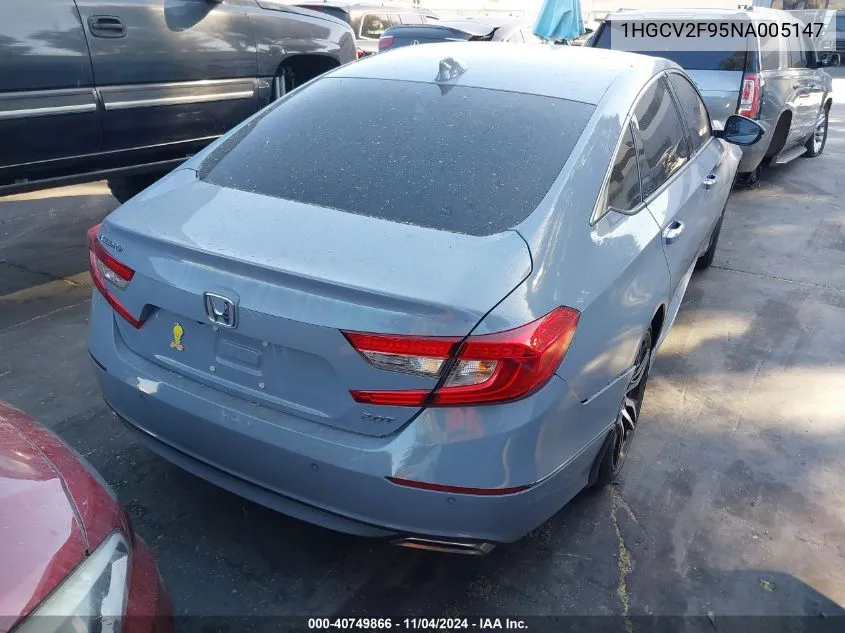 1HGCV2F95NA005147 2022 Honda Accord Touring