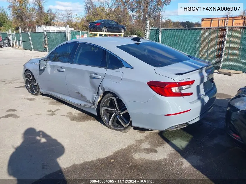 1HGCV1F4XNA006907 2022 Honda Accord Sport Special Edition