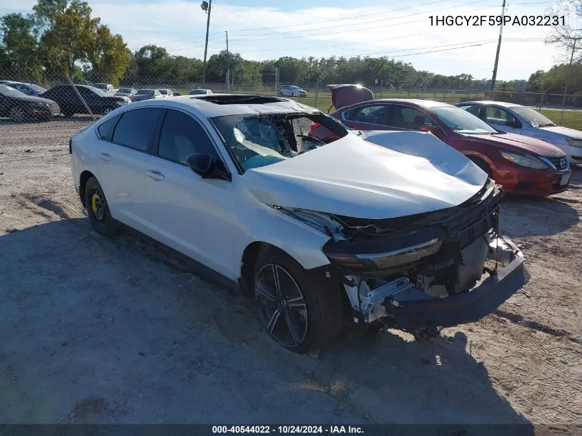 1HGCY2F59PA032231 2023 Honda Accord Hybrid Sport