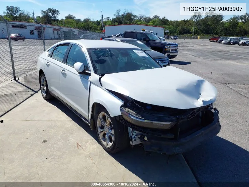 2023 Honda Accord Lx VIN: 1HGCY1F25PA003907 Lot: 40654308