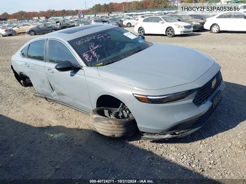 2023 Honda Accord Hybrid Sport VIN: 1HGCY2F53PA053656 Lot: 40724271