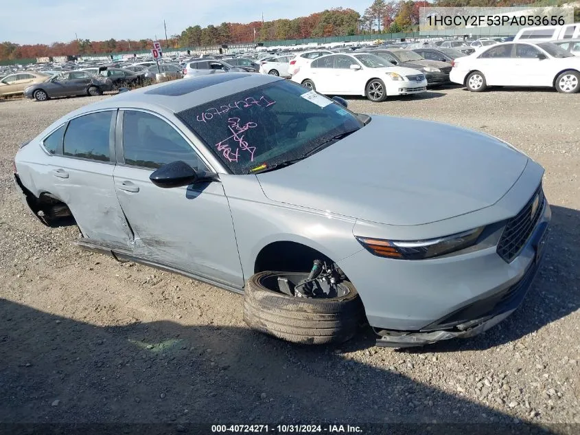 2023 Honda Accord Hybrid Sport VIN: 1HGCY2F53PA053656 Lot: 40724271