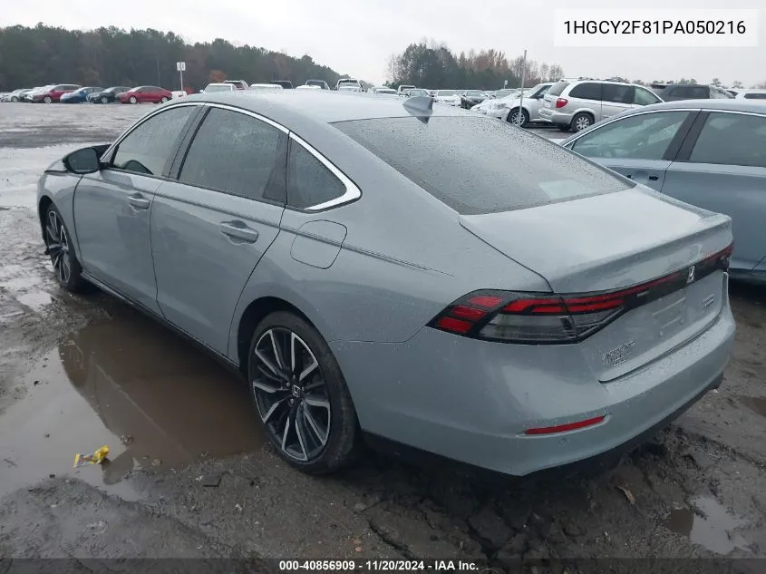 2023 Honda Accord Hybrid Touring VIN: 1HGCY2F81PA050216 Lot: 40856909