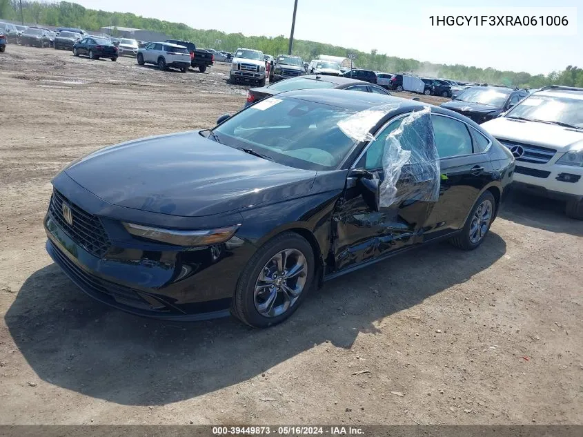 2024 Honda Accord Ex VIN: 1HGCY1F3XRA061006 Lot: 39449873