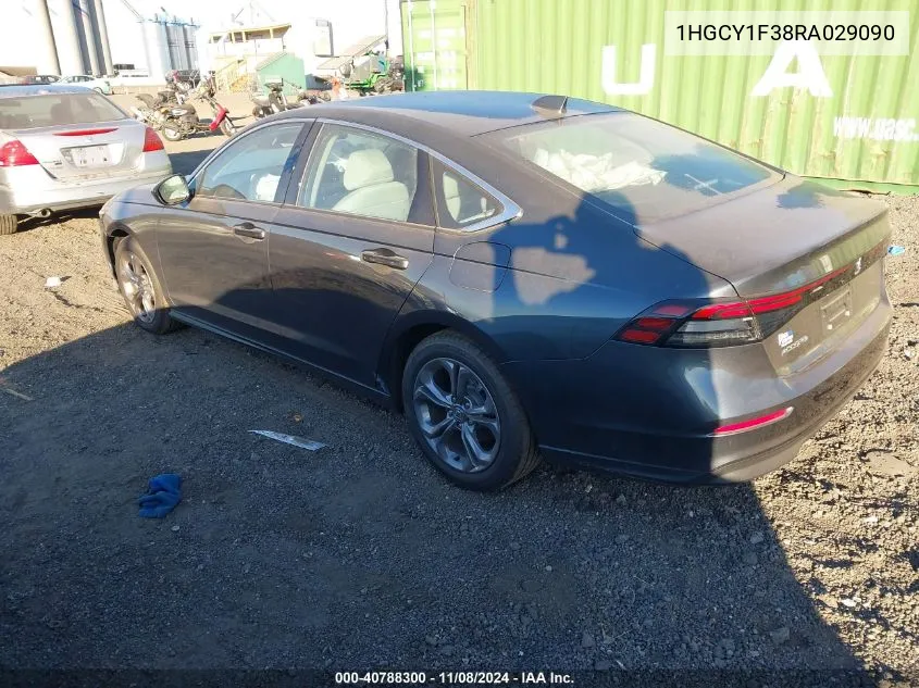 2024 Honda Accord Ex VIN: 1HGCY1F38RA029090 Lot: 40788300