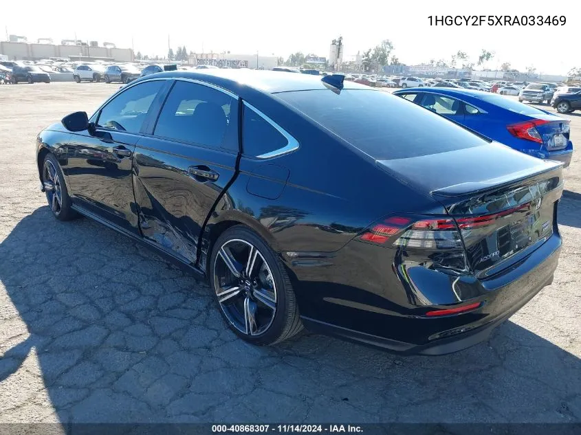 2024 Honda Accord Hybrid Sport VIN: 1HGCY2F5XRA033469 Lot: 40868307