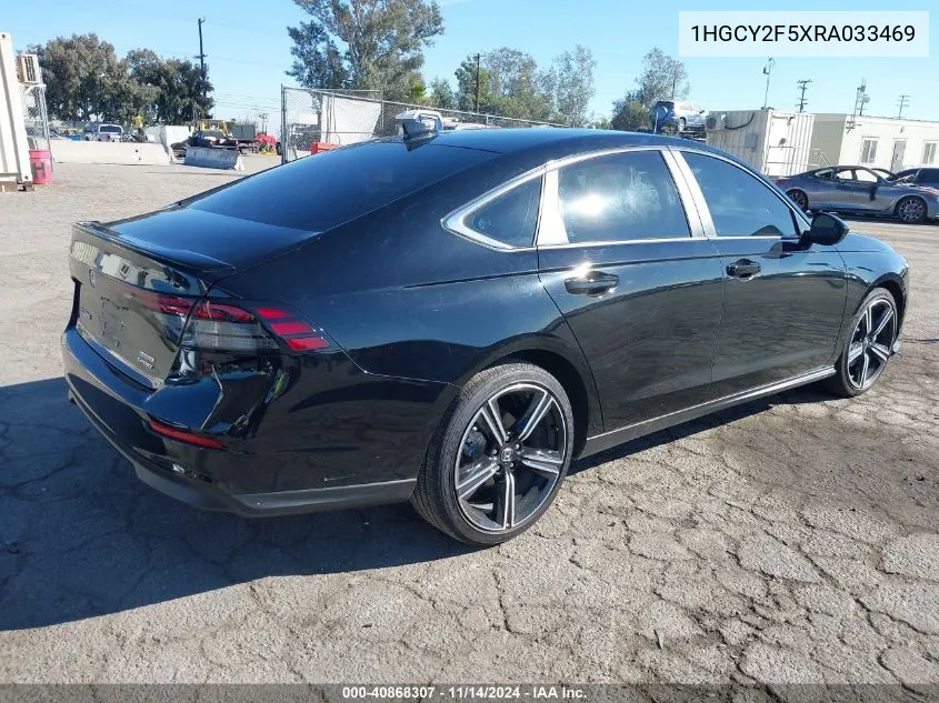 2024 Honda Accord Hybrid Sport VIN: 1HGCY2F5XRA033469 Lot: 40868307