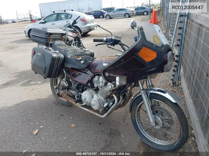 1978 Honda Cb750 VIN: RC012005447 Lot: 40733107