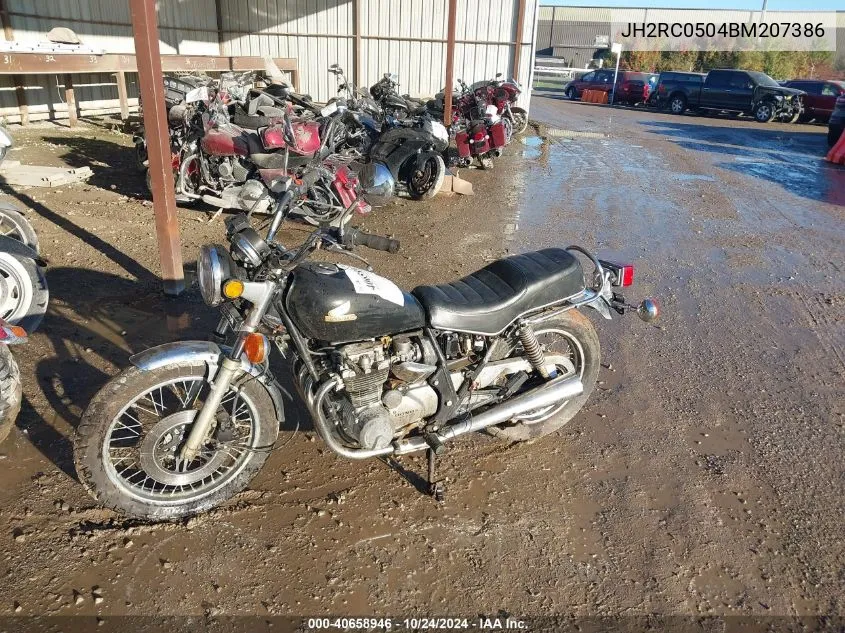 1981 Honda Cb650 VIN: JH2RC0504BM207386 Lot: 40658946