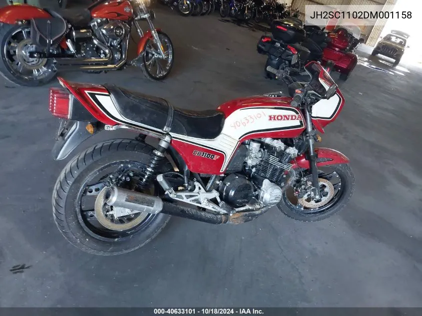 1983 Honda Cb1100 F VIN: JH2SC1102DM001158 Lot: 40633101