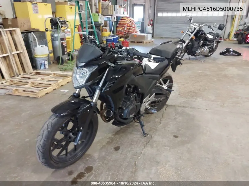 MLHPC4516D5000735 2013 Honda Cb500 F