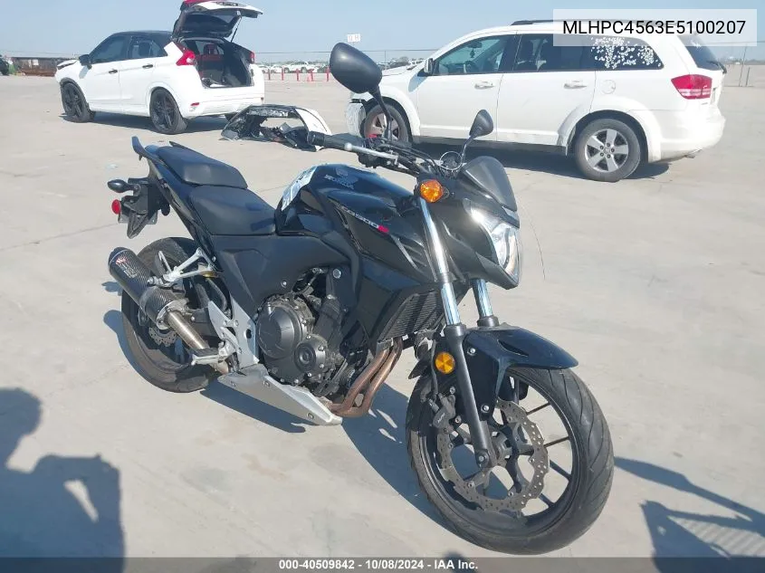 2014 Honda Cb500 F VIN: MLHPC4563E5100207 Lot: 40509842