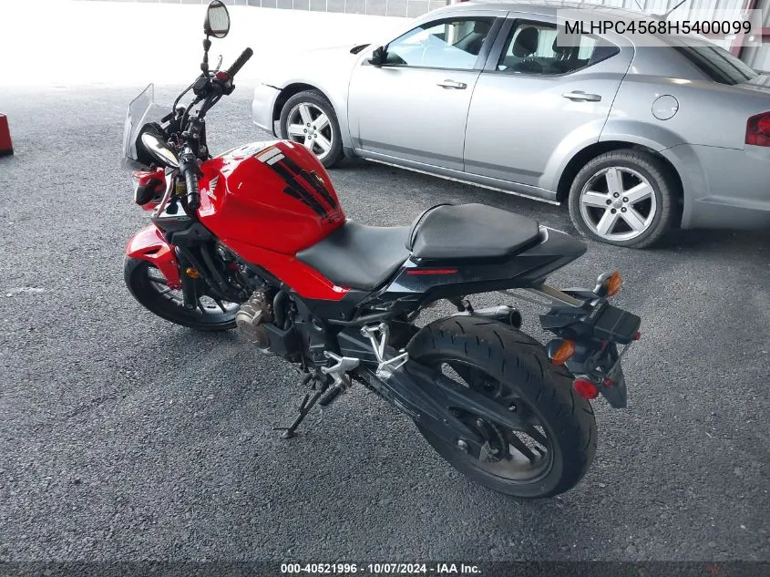 MLHPC4568H5400099 2017 Honda Cb500 F