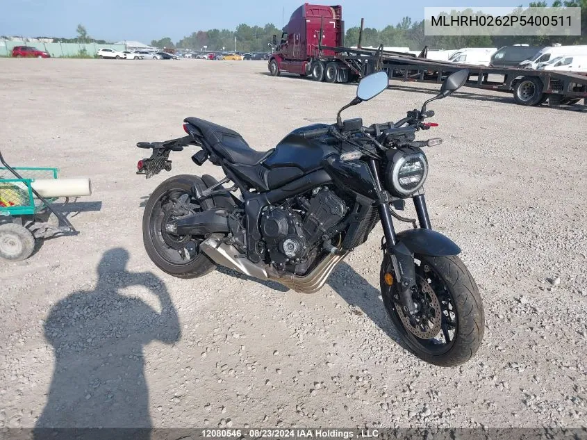 2023 Honda Cb650 Ra VIN: MLHRH0262P5400511 Lot: 12080546