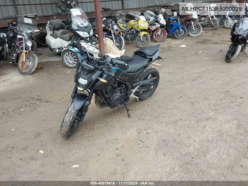 2024 Honda Cb500 F VIN: MLHPC7153R5000029 Lot: 40819416