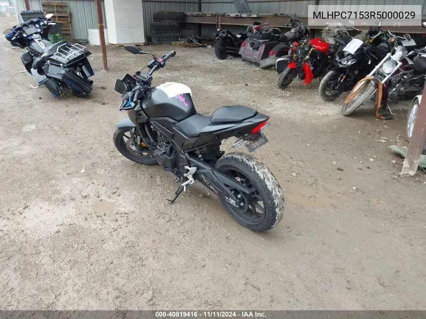 2024 Honda Cb500 F VIN: MLHPC7153R5000029 Lot: 40819416