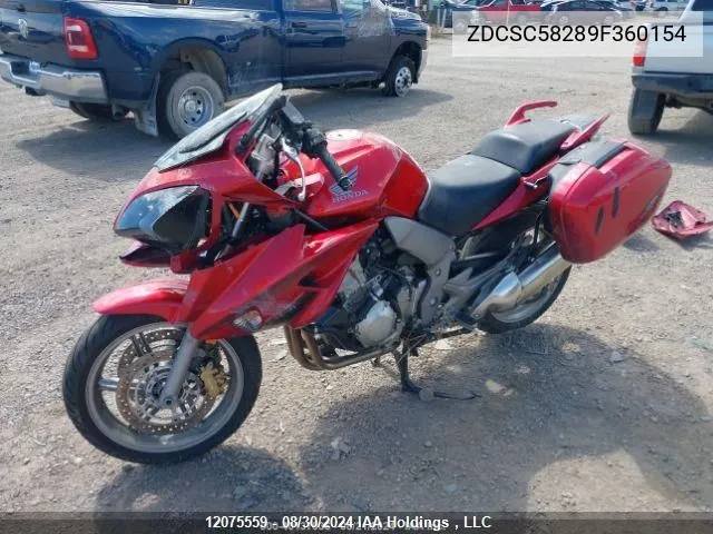 2009 Honda Cbf 1000 VIN: ZDCSC58289F360154 Lot: 12075559