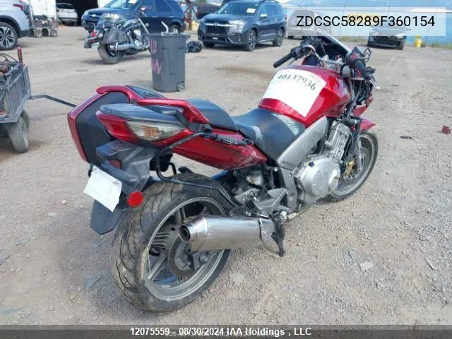 ZDCSC58289F360154 2009 Honda Cbf 1000