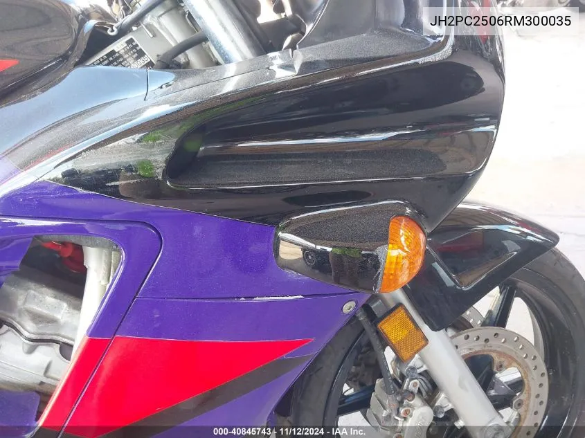 1994 Honda Cbr600 F2 VIN: JH2PC2506RM300035 Lot: 40845743