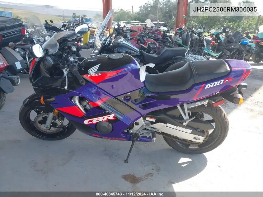 1994 Honda Cbr600 F2 VIN: JH2PC2506RM300035 Lot: 40845743