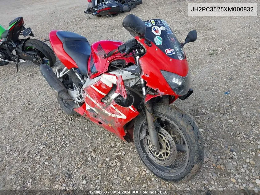 1999 Honda Cbr600 F4/Canada VIN: JH2PC3525XM000832 Lot: 12108263