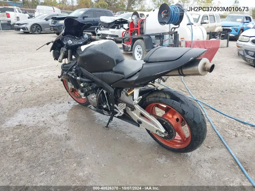 2003 Honda Cbr600 Rr VIN: JH2PC37093M010673 Lot: 40526370