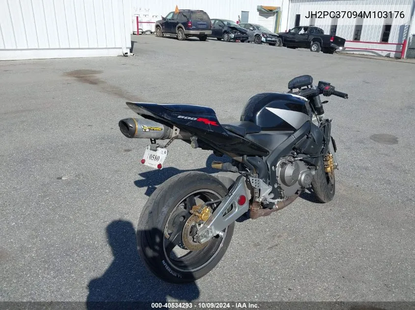 2004 Honda Cbr600 Rr VIN: JH2PC37094M103176 Lot: 40534293