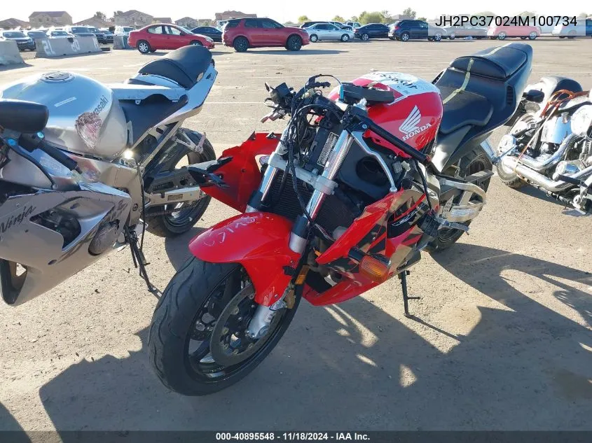 2004 Honda Cbr600 Rr VIN: JH2PC37024M100734 Lot: 40895548