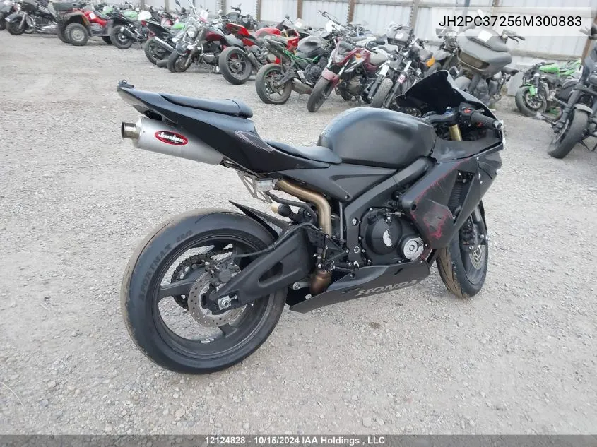 2006 Honda Cbr600 Rr VIN: JH2PC37256M300883 Lot: 12124828