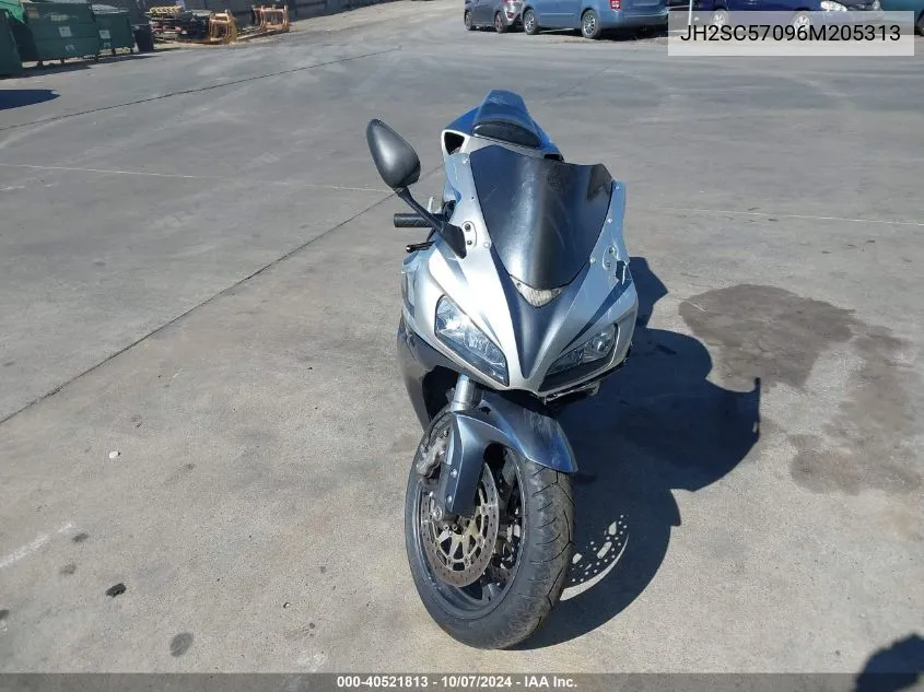 2006 Honda Cbr1000 Rr VIN: JH2SC57096M205313 Lot: 40521813