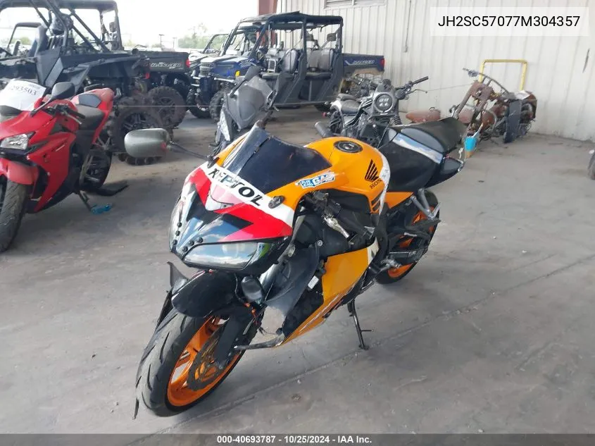 JH2SC57077M304357 2007 Honda Cbr1000 Rr