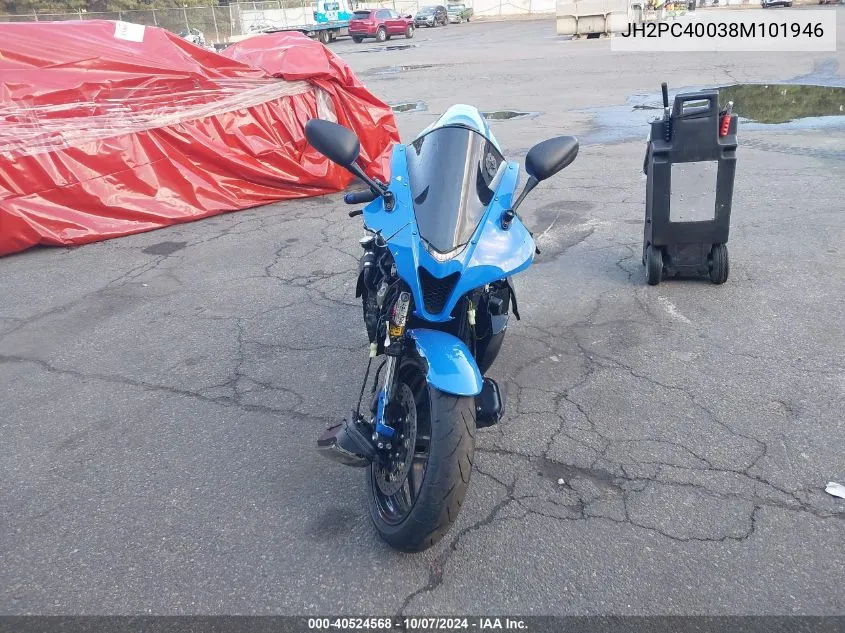 2008 Honda Cbr600 Rr VIN: JH2PC40038M101946 Lot: 40524568