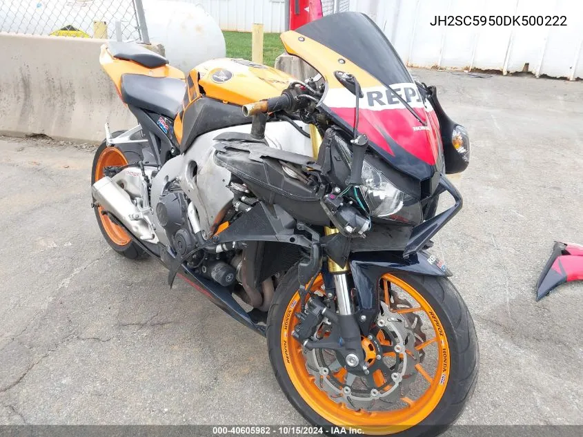 2013 Honda Cbr1000 Rr Repsol VIN: JH2SC5950DK500222 Lot: 40605982