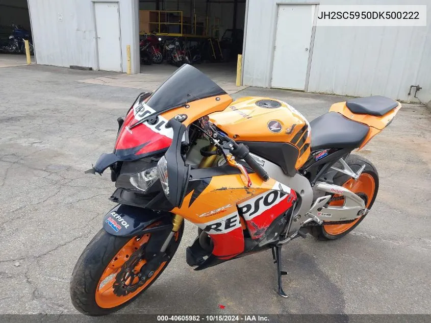 2013 Honda Cbr1000 Rr Repsol VIN: JH2SC5950DK500222 Lot: 40605982