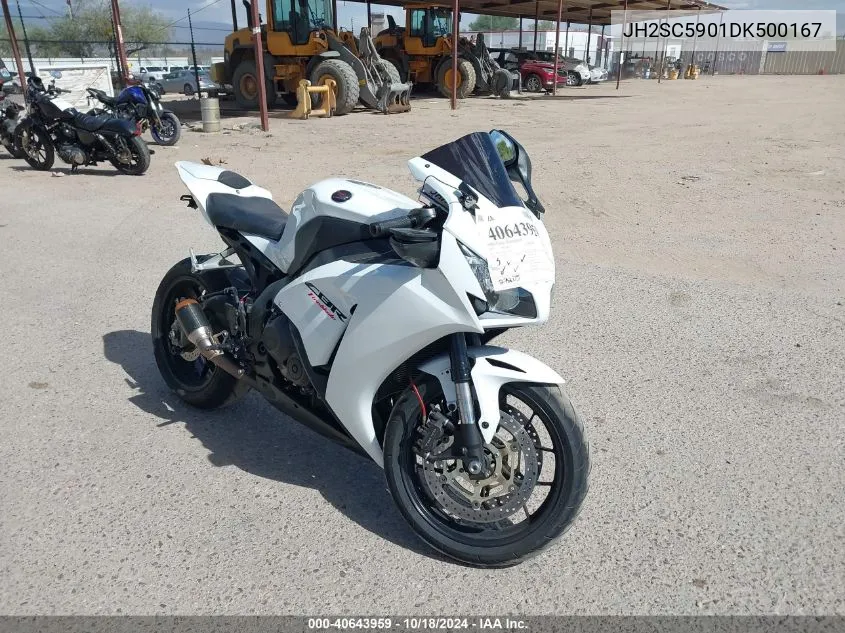 2013 Honda Cbr1000 Rr VIN: JH2SC5901DK500167 Lot: 40643959