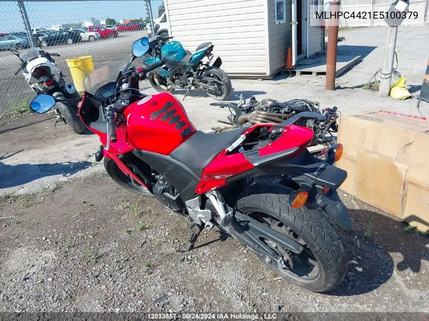 2014 Honda Cbr500 Ra VIN: MLHPC4421E5100379 Lot: 12033857