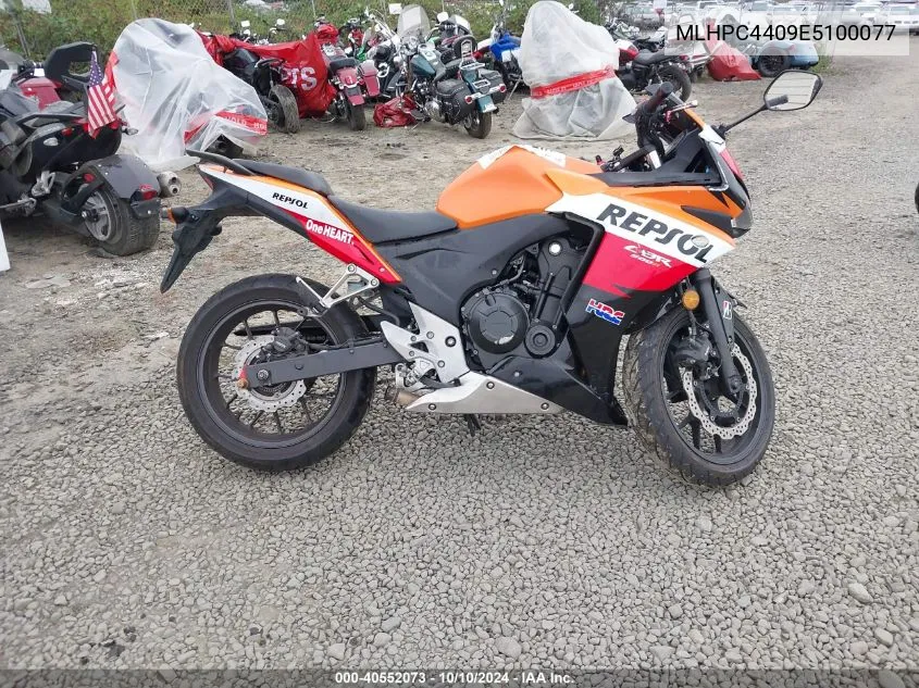 2014 Honda Cbr500 Ra-Abs VIN: MLHPC4409E5100077 Lot: 40552073