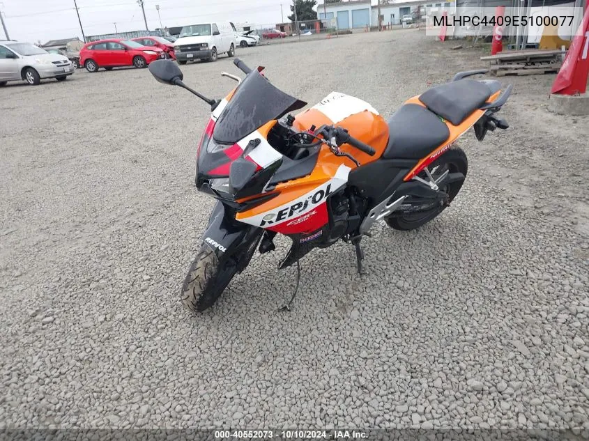 2014 Honda Cbr500 Ra-Abs VIN: MLHPC4409E5100077 Lot: 40552073