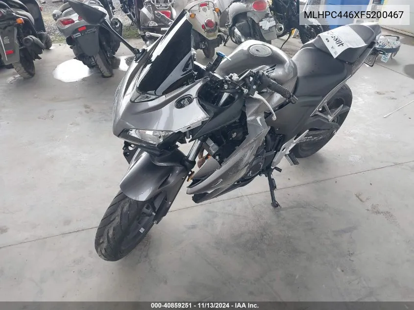 2015 Honda Cbr500 R VIN: MLHPC446XF5200467 Lot: 40859251