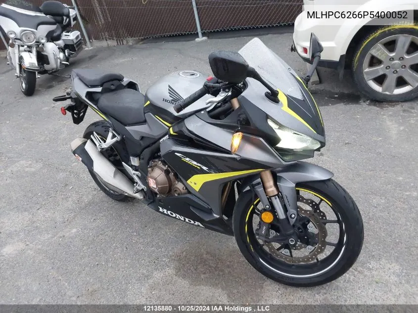 2023 Honda Cbr500 Ra VIN: MLHPC6266P5400052 Lot: 12135880