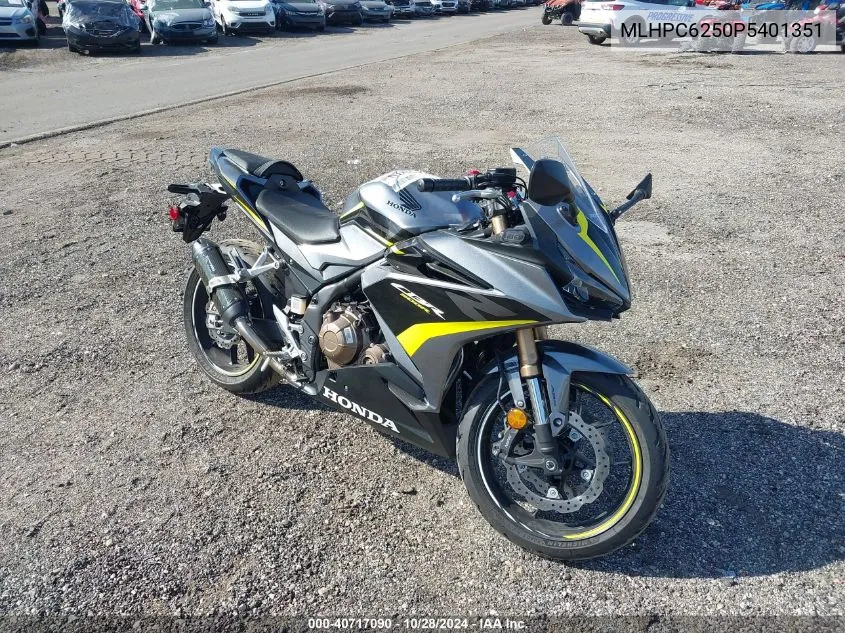 2023 Honda Cbr500 Ra VIN: MLHPC6250P5401351 Lot: 40717090