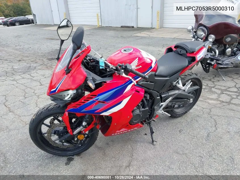 2024 Honda Cbr500 Ra VIN: MLHPC7053R5000310 Lot: 40690001