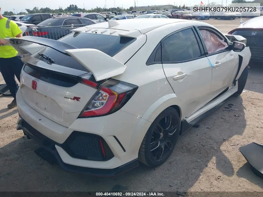 2019 Honda Civic Type R Touring VIN: SHHFK8G79KU205728 Lot: 40410692