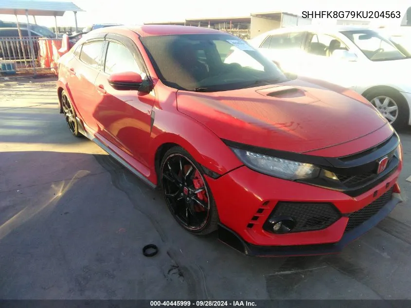 2019 Honda Civic Type R Type-R Touring VIN: SHHFK8G79KU204563 Lot: 40445999