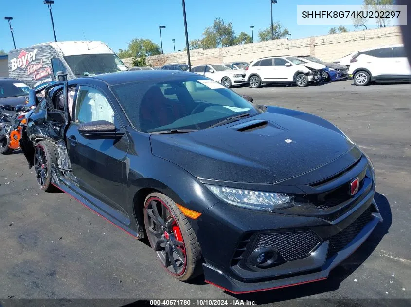 2019 Honda Civic Type R Touring VIN: SHHFK8G74KU202297 Lot: 40571780